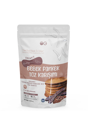 Organik Keçiboynuzu Unlu Bebek Pankek Toz Karışımı 300 Gr +8 Ay Image 0