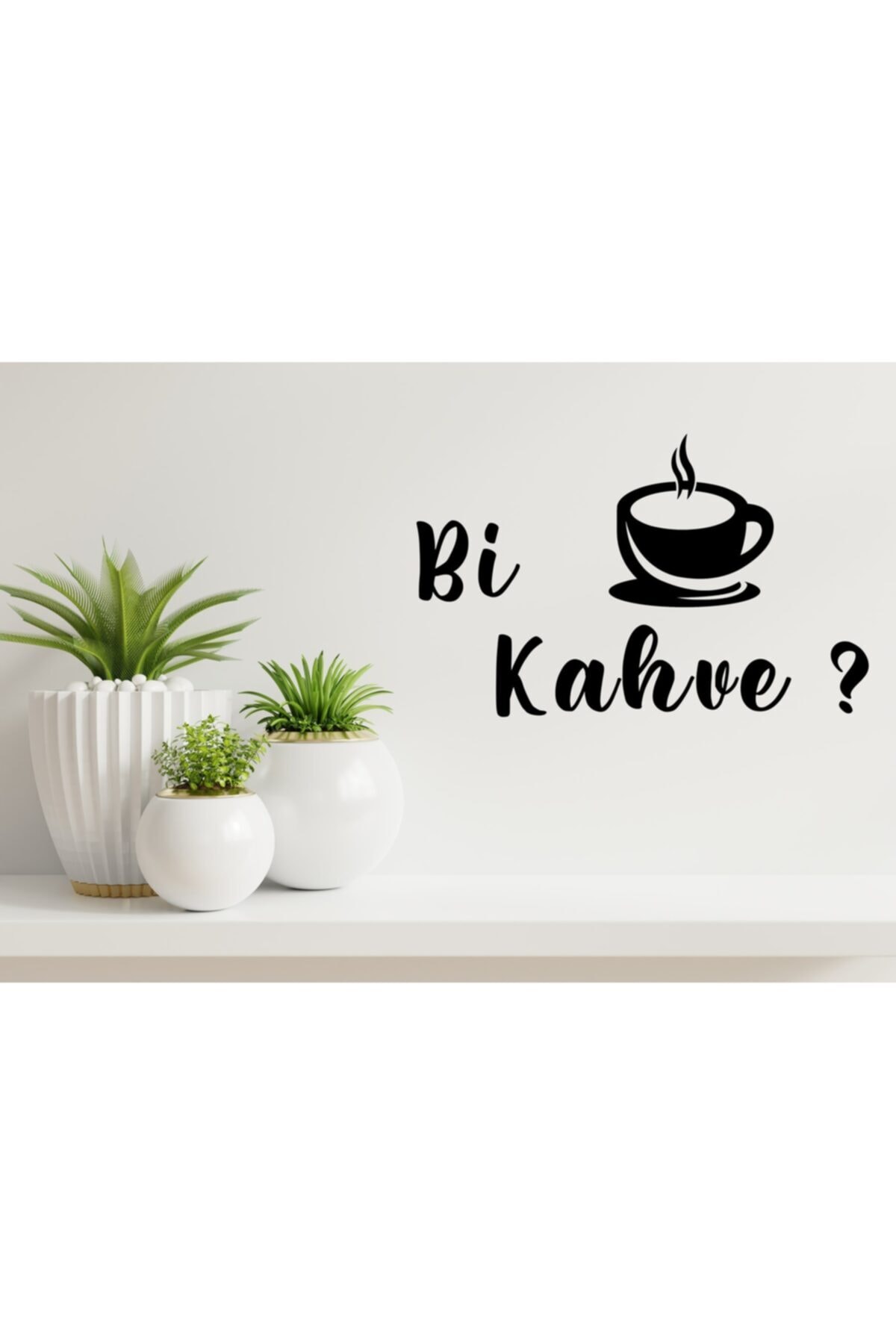 OneMina Bi Kahve Duvar Dekoru Sticker 30x20cm Dsr2