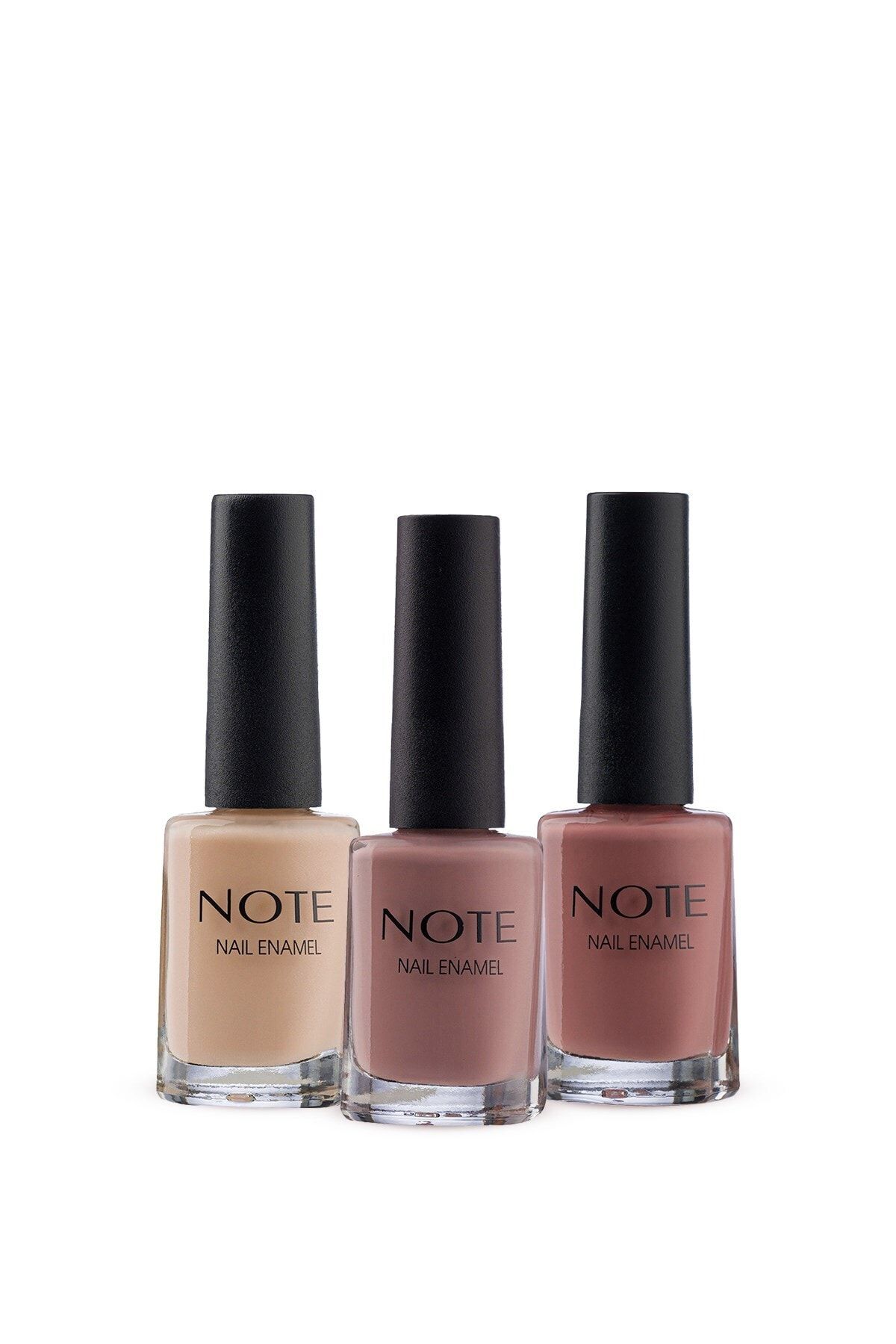 NOTE Nail Enamel Doğal Görünüm 3'lü Oje Seti - 06 10 12