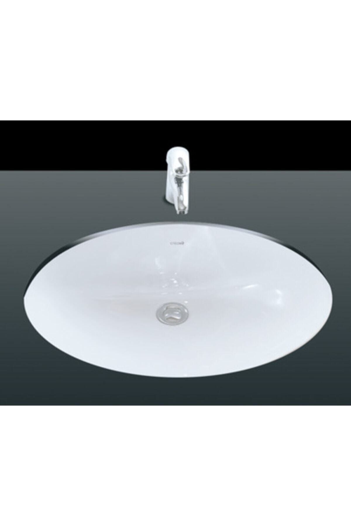 Creavit Tp214 Tezgah Altı Oval Lavabo 37x47 Cm Beyaz