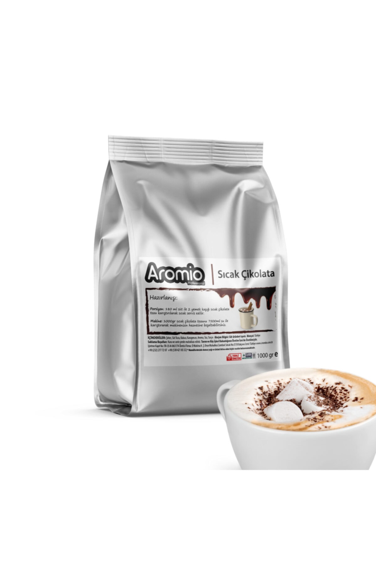 Aromio Profesyonel Sıcak Çikolata 1 Kg