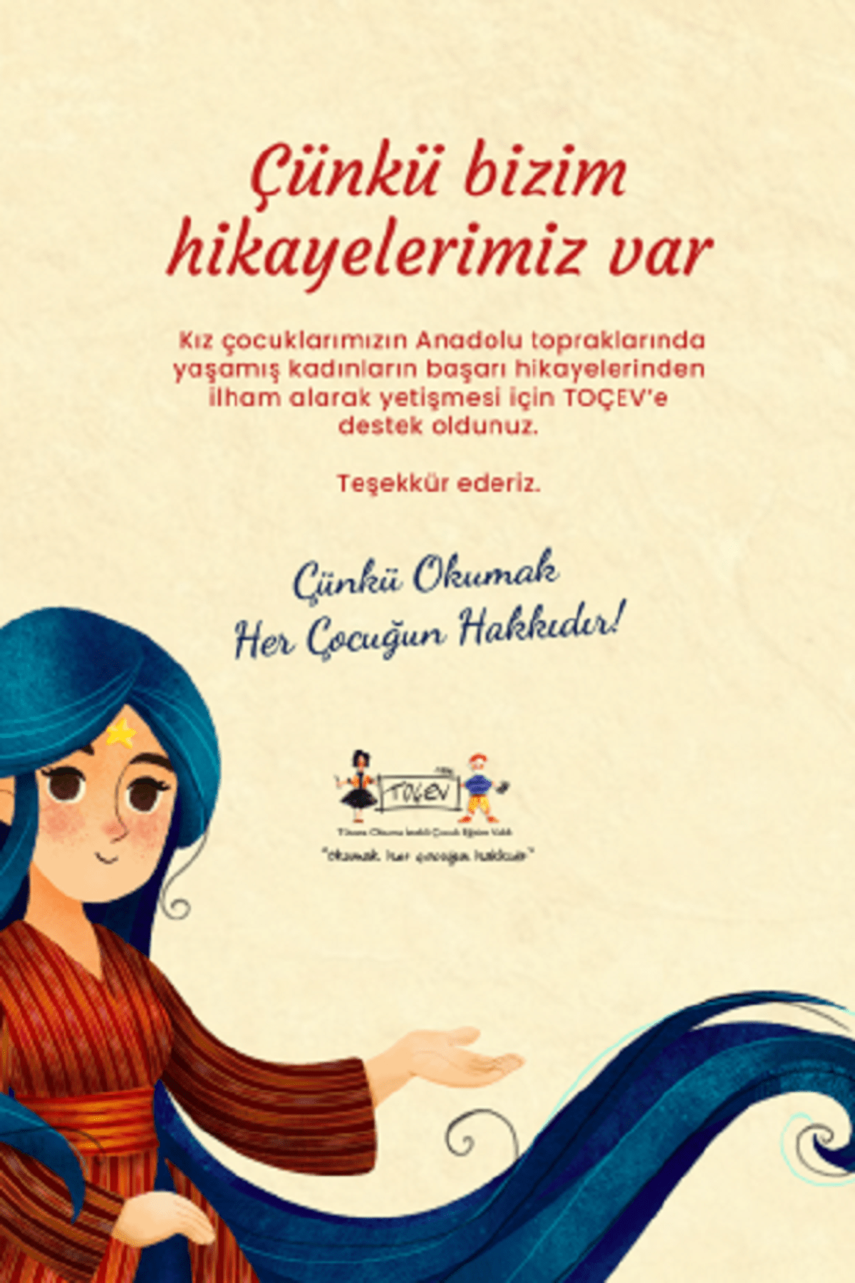 TOÇEV Puduhepa ve Kız Kardeşleri E-Destek Kartı