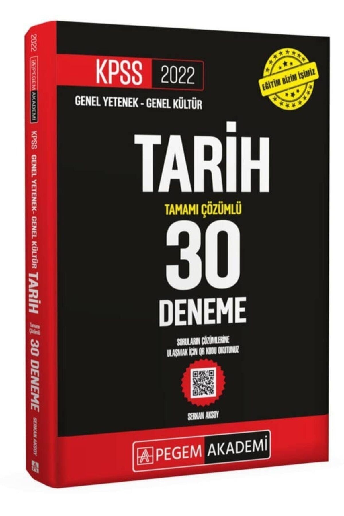 Pegem Akademi Yayıncılık 2022 Kpss Genel Yetenek - Genel Kültür Tarih 30 Deneme
