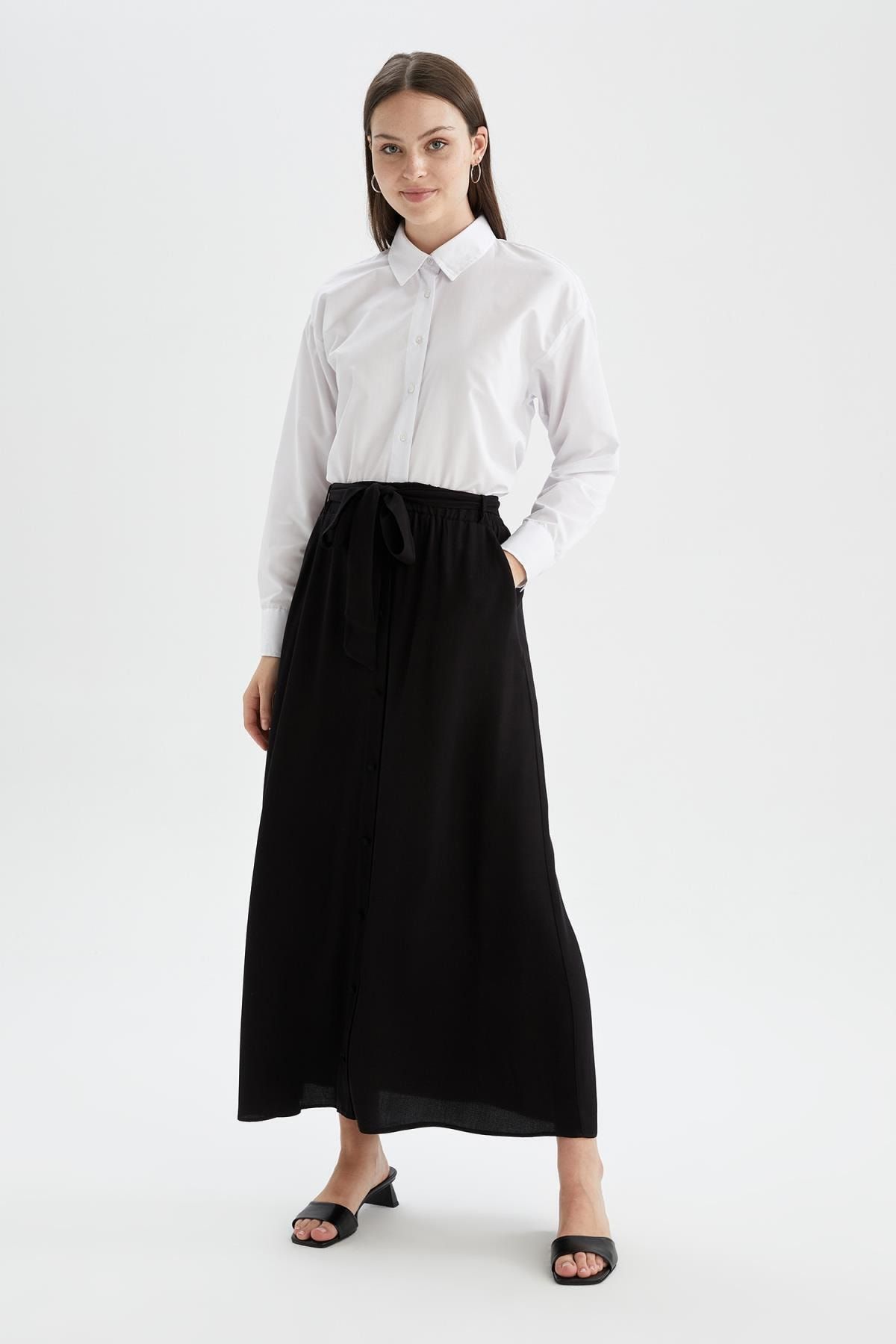 DeFacto Basic Relax Fit Maxi Etek