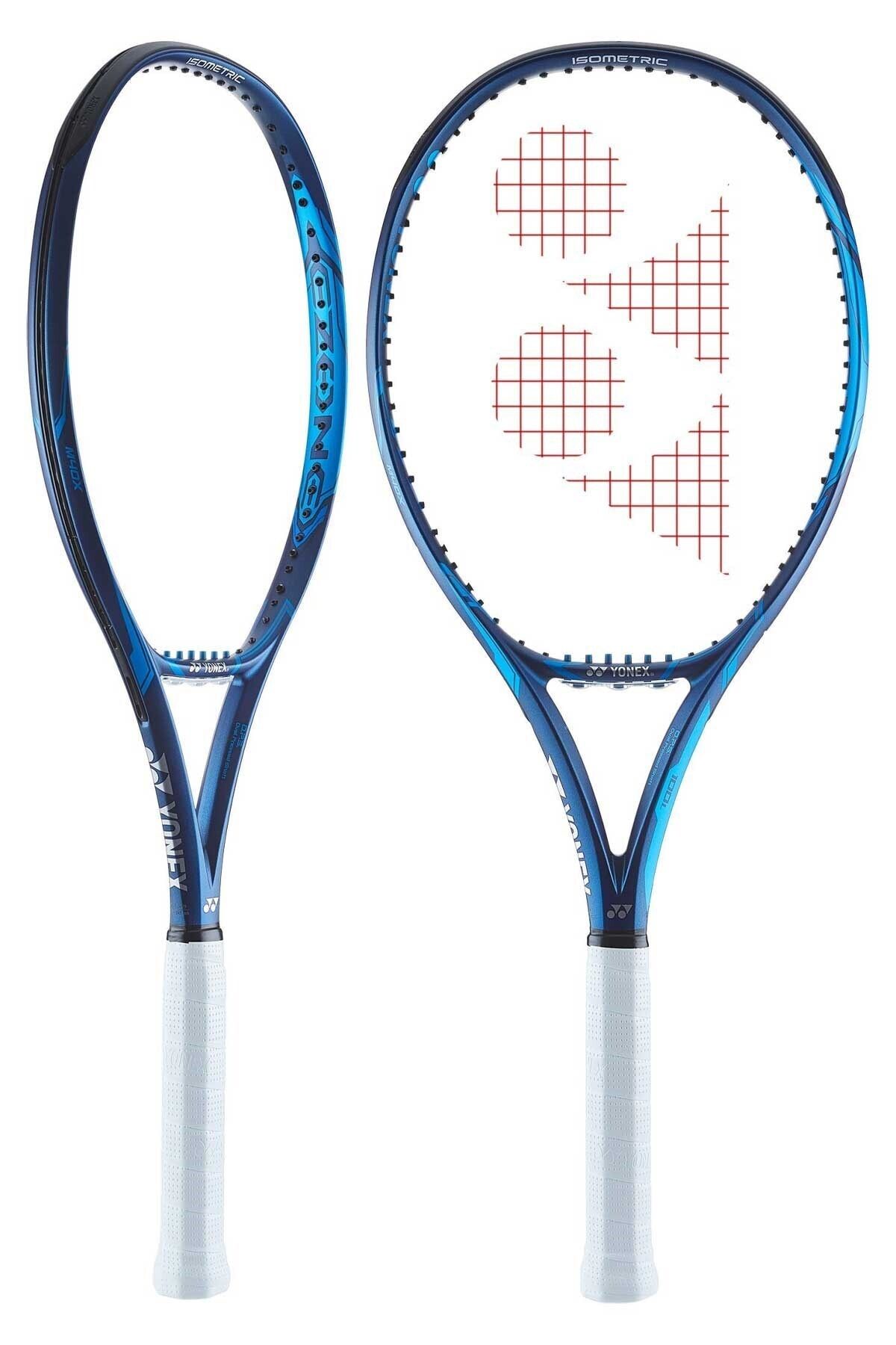 YONEX Ezone 100l 285 Gr Derin Mavi L2 Yetişkin Performans Tenis Raketi 27 Grip L2