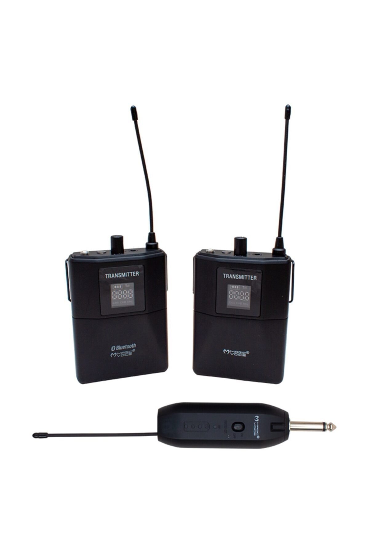 MagicVoice Magıcvoıce Mv-19597 Uhf Kablosuz Yaka Mikrofon Üçlü Set