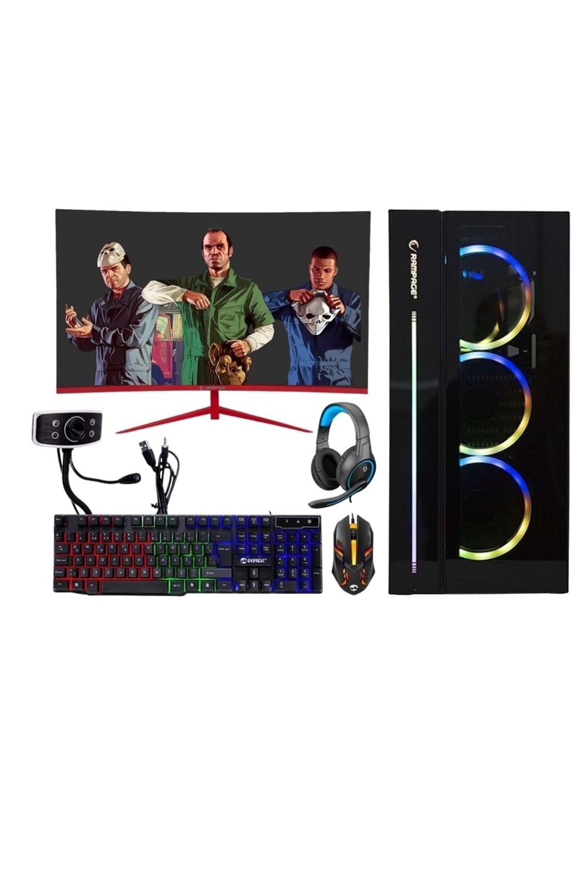 Escapelock Amd Ryzen 5 3600 8gb 240gb Ssd 500gb Hdd Rx 550 27\