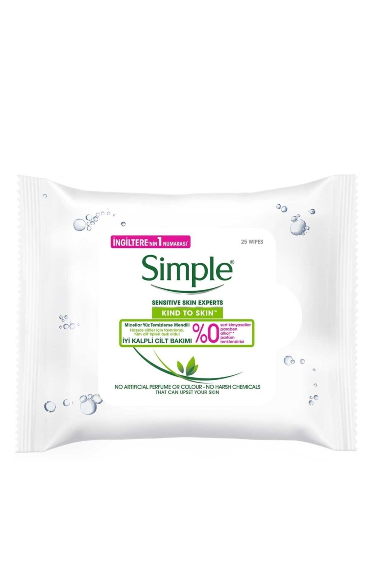 Simple Micellar Yüz Temizleme Mendili 25'li