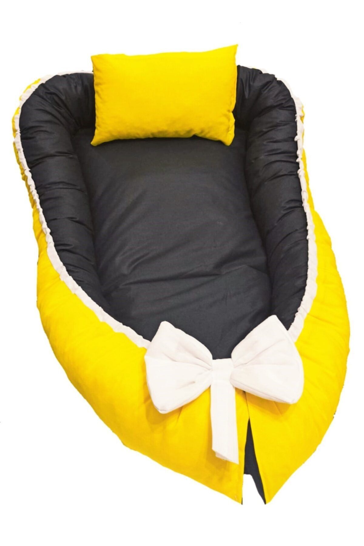bibebe Ortopedik Babynest Lüx Bebek Yatağı Anne Yanı Yatak Yastıklı Büyük Boy