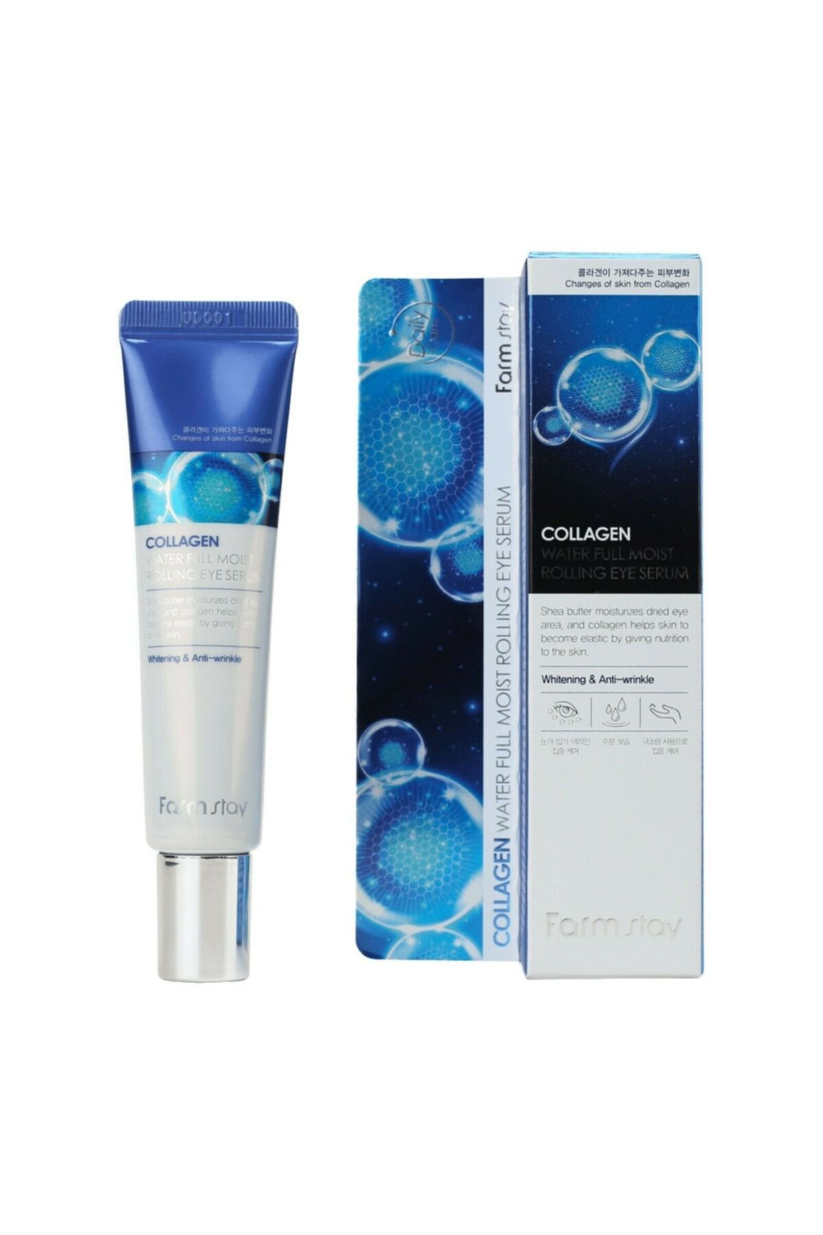 Farmstay Collagen Water Full Moist Rolling Eye Serum / Kolajenli Göz Serumu 25ml
