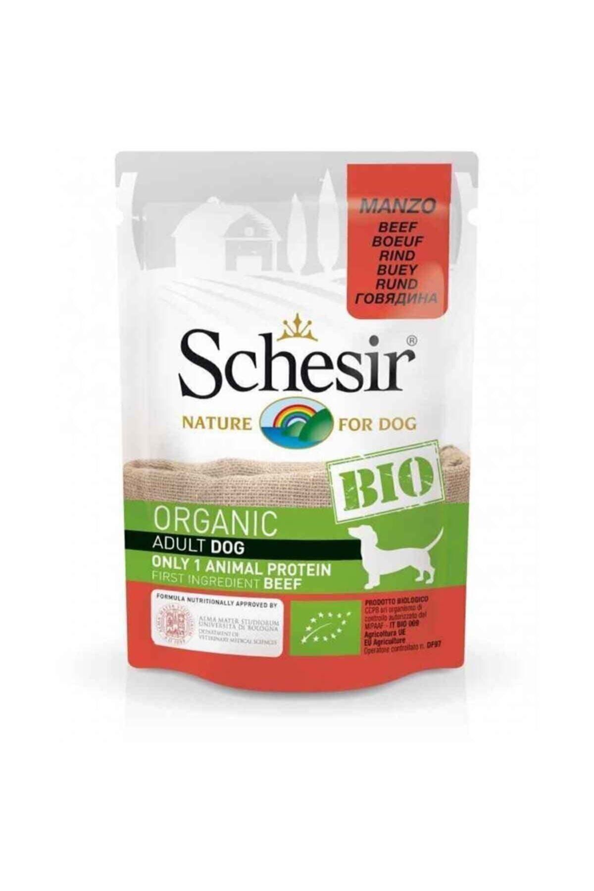 Schesir Bio Range Organik Biftekli Köpek Konservesi 85 gr