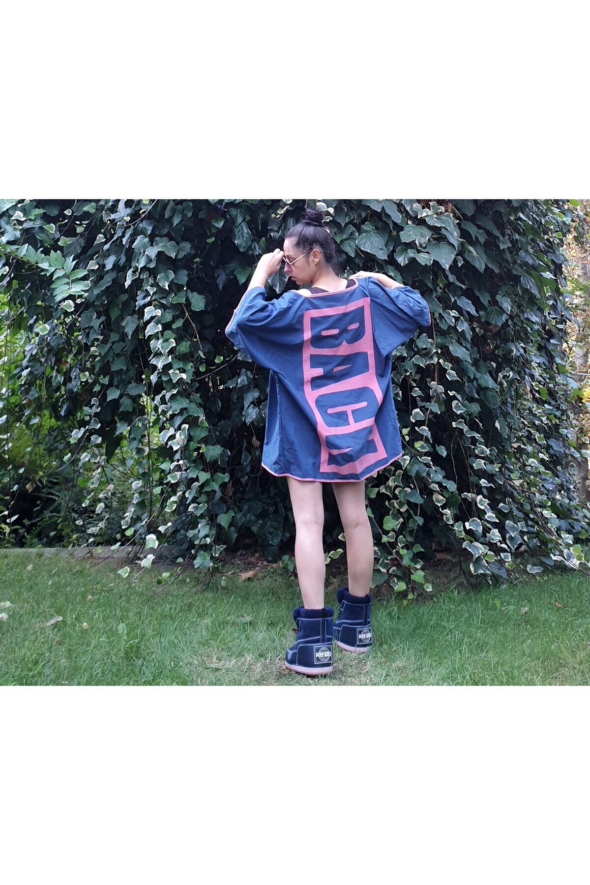 Fi designer Tasarım Mavi Kimono