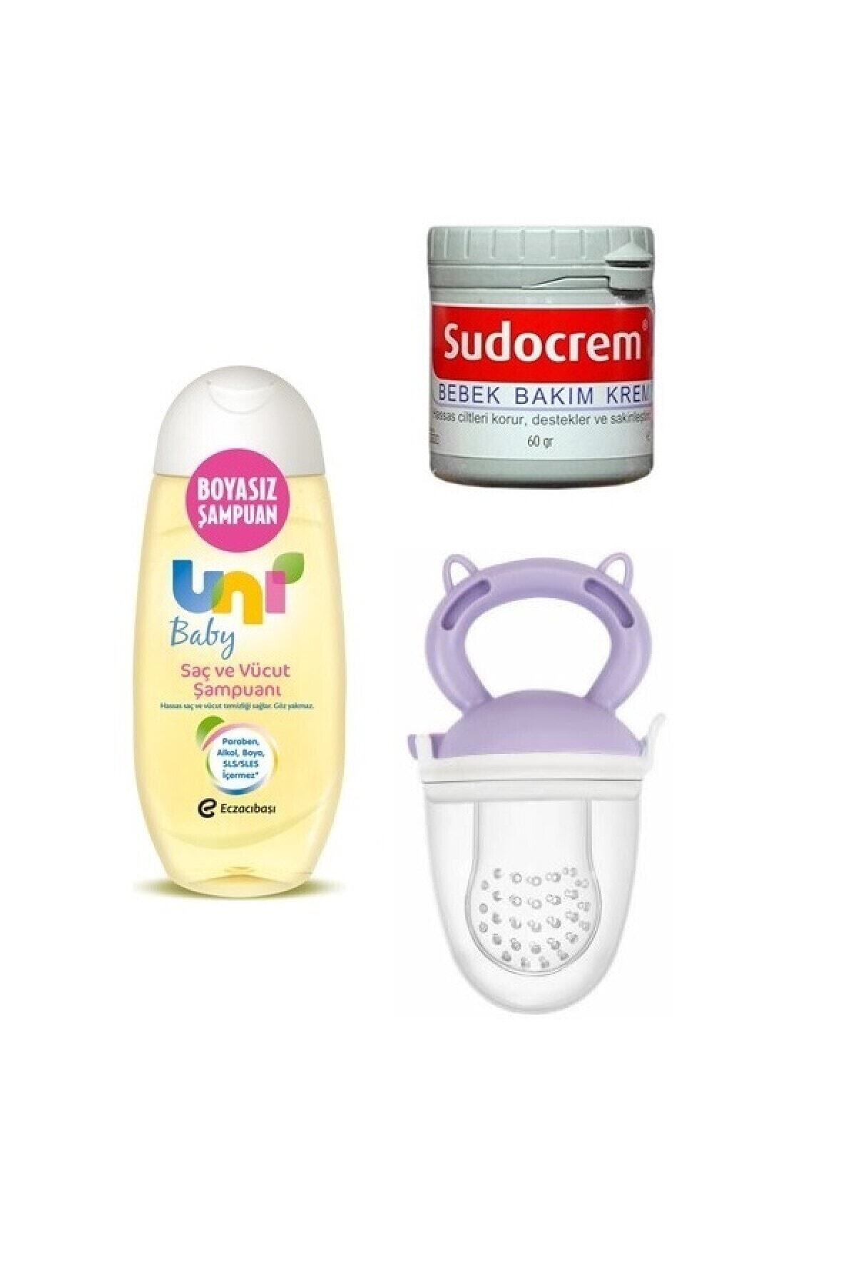 Uni Baby Doğal Kaynak Içerikli Saç Ve Vücut Şampuanı 200 ml +Bebek Bakım Kremi 60 gr +meyve Süzgeci Mor