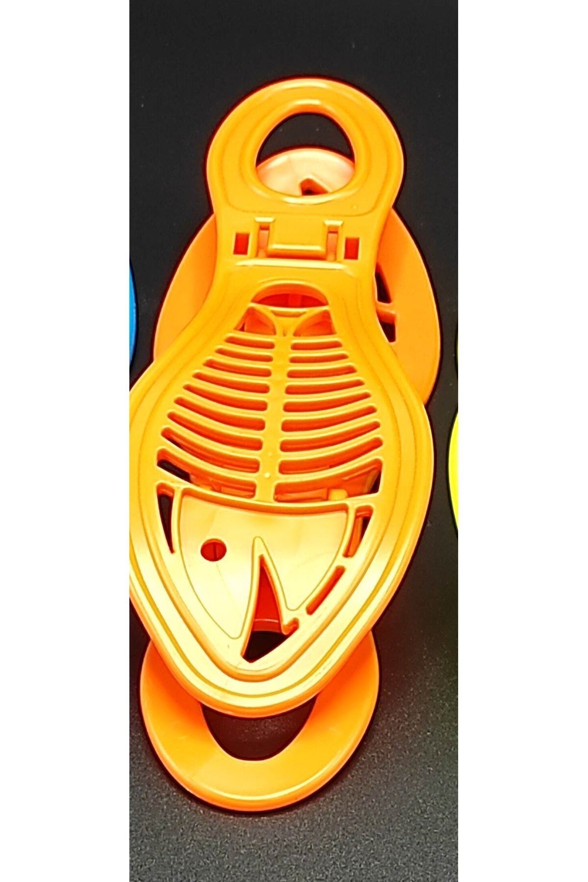 Hibana X6 Adet Ayakkabı Organizer Balık Modelli Turuncu
