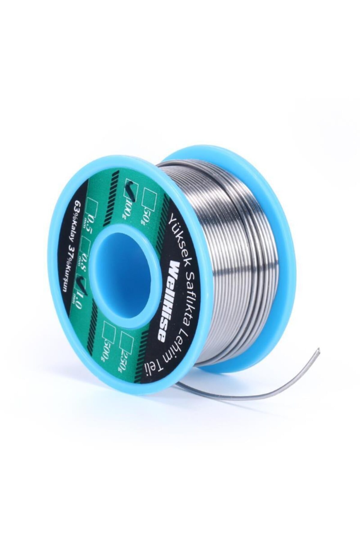 Wellhise Lehim Teli 1,0 mm 100 gr %63 Kalay %37 Kursun Lehim Teli