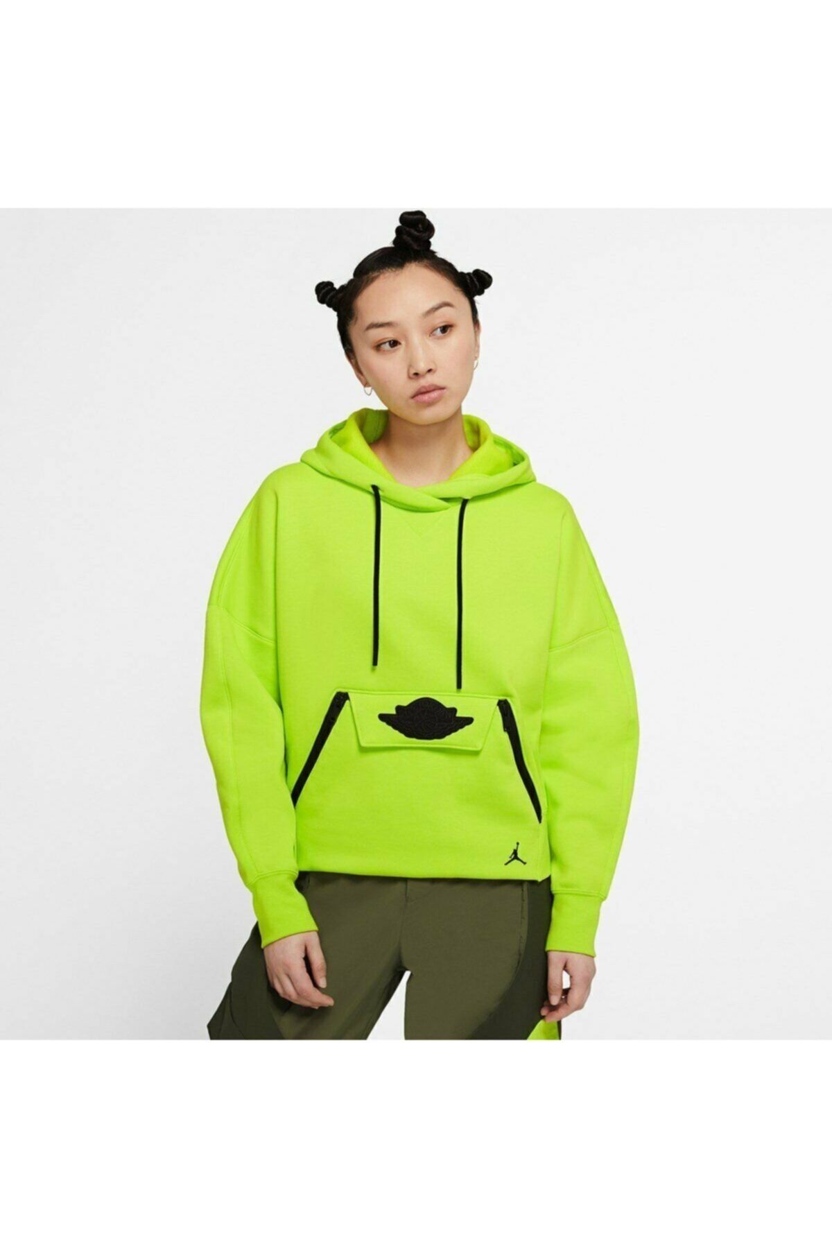 Nike Jordan Kadın Polar Kapüşonlu Sweatshirt Cq6671-389