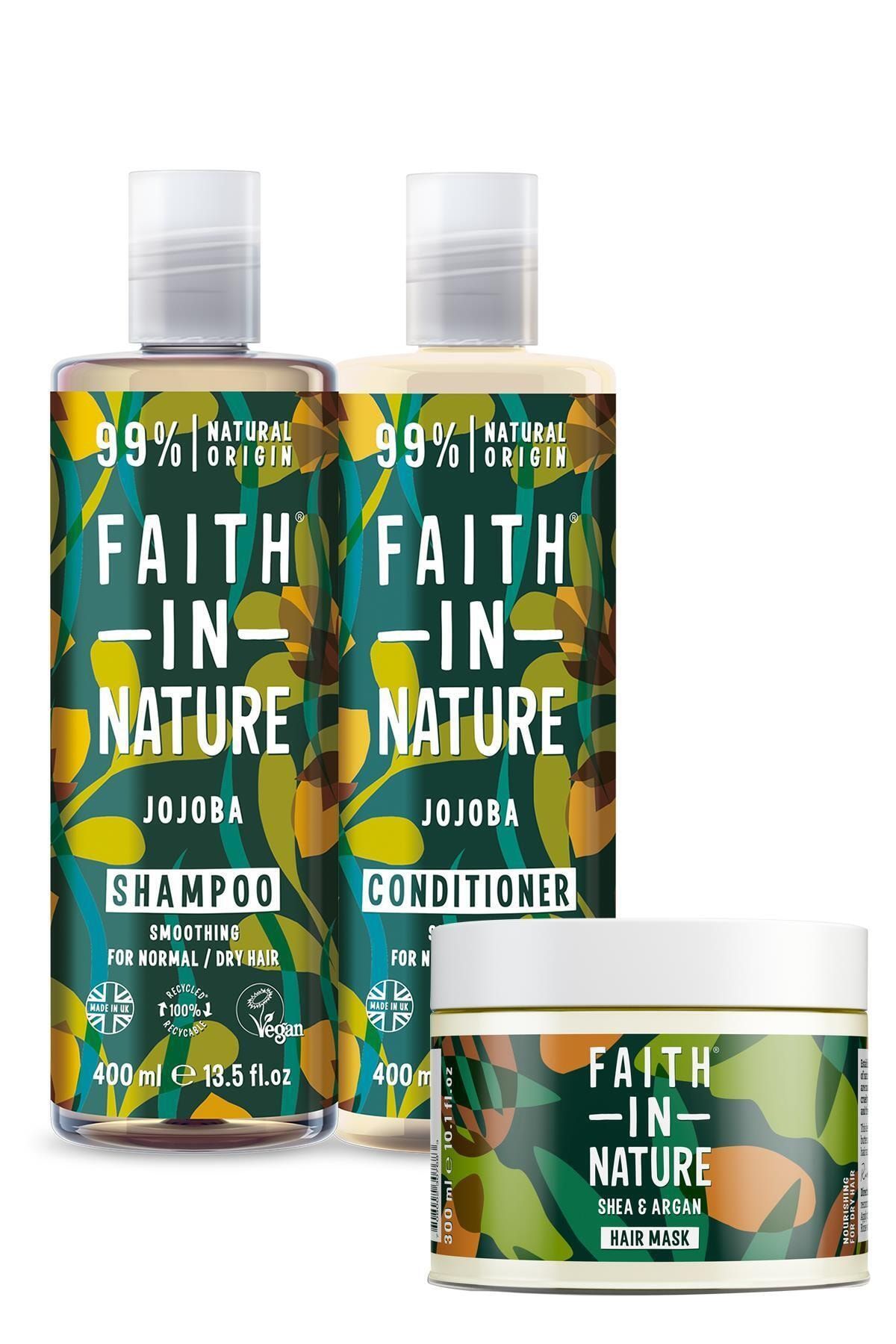 Faith In Nature %99 Doğal Besleyici Saç Bakım Serisi Çok Kuru Saç Tipleri İçin