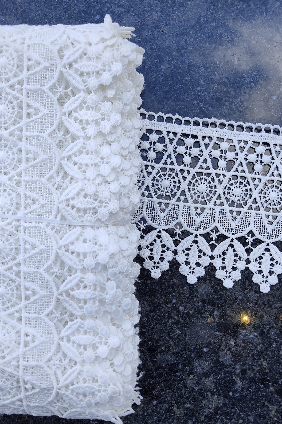 DUAYEN Güpür Dantel Geometrik Etnik Dantel 9 Mt