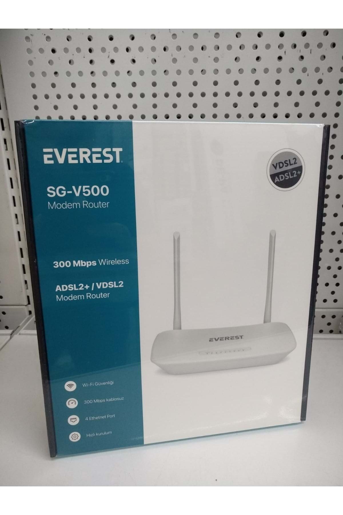 Everest Sg-v500 300 Mbps Kablosuz Adsl2+vdsl2 4 Ethernet Port Modem Router