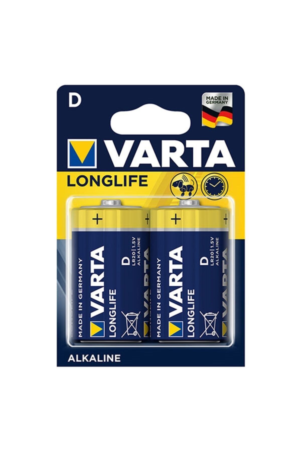 Varta Longlıfe Power Alkalin Büyük Boy D Pil 2li Paket Fiyat