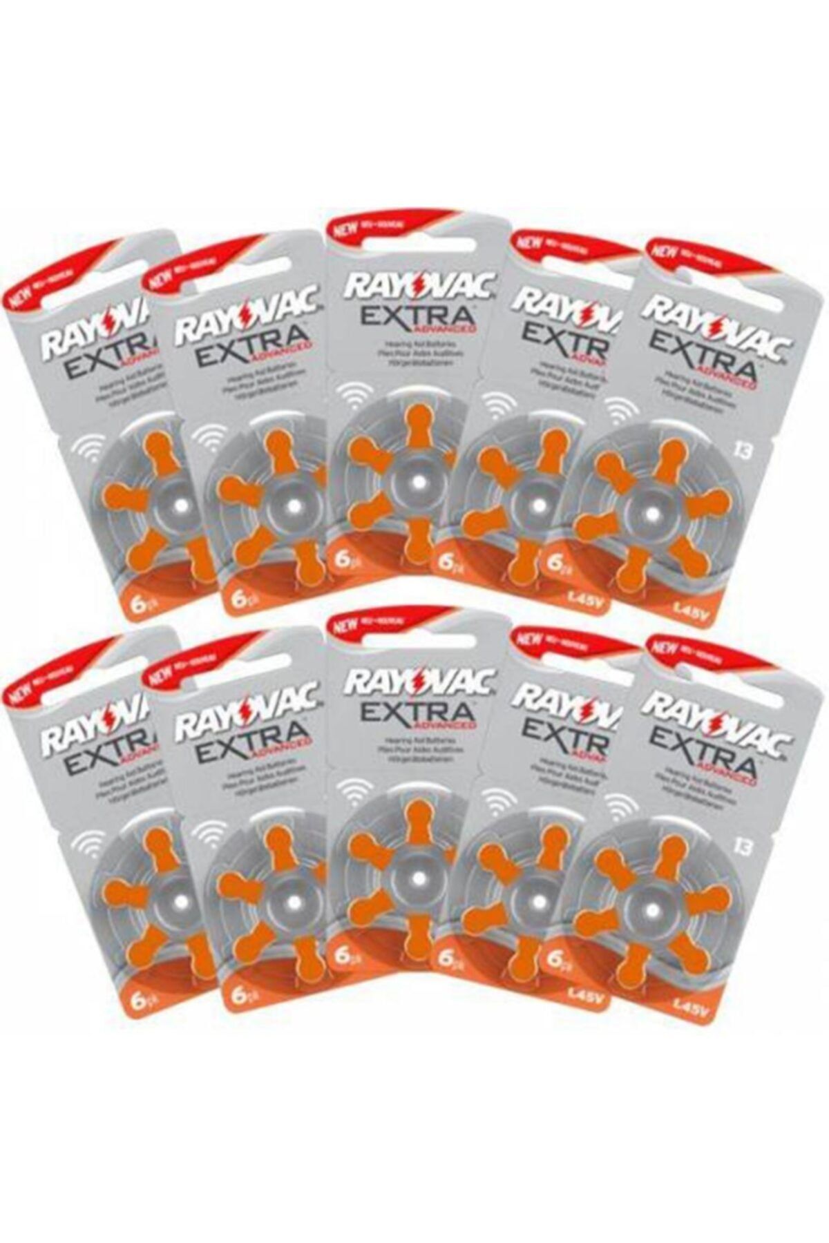 Rayovac 13 Numara Kulaklık Pili 6'lı Paket (10 Paket)