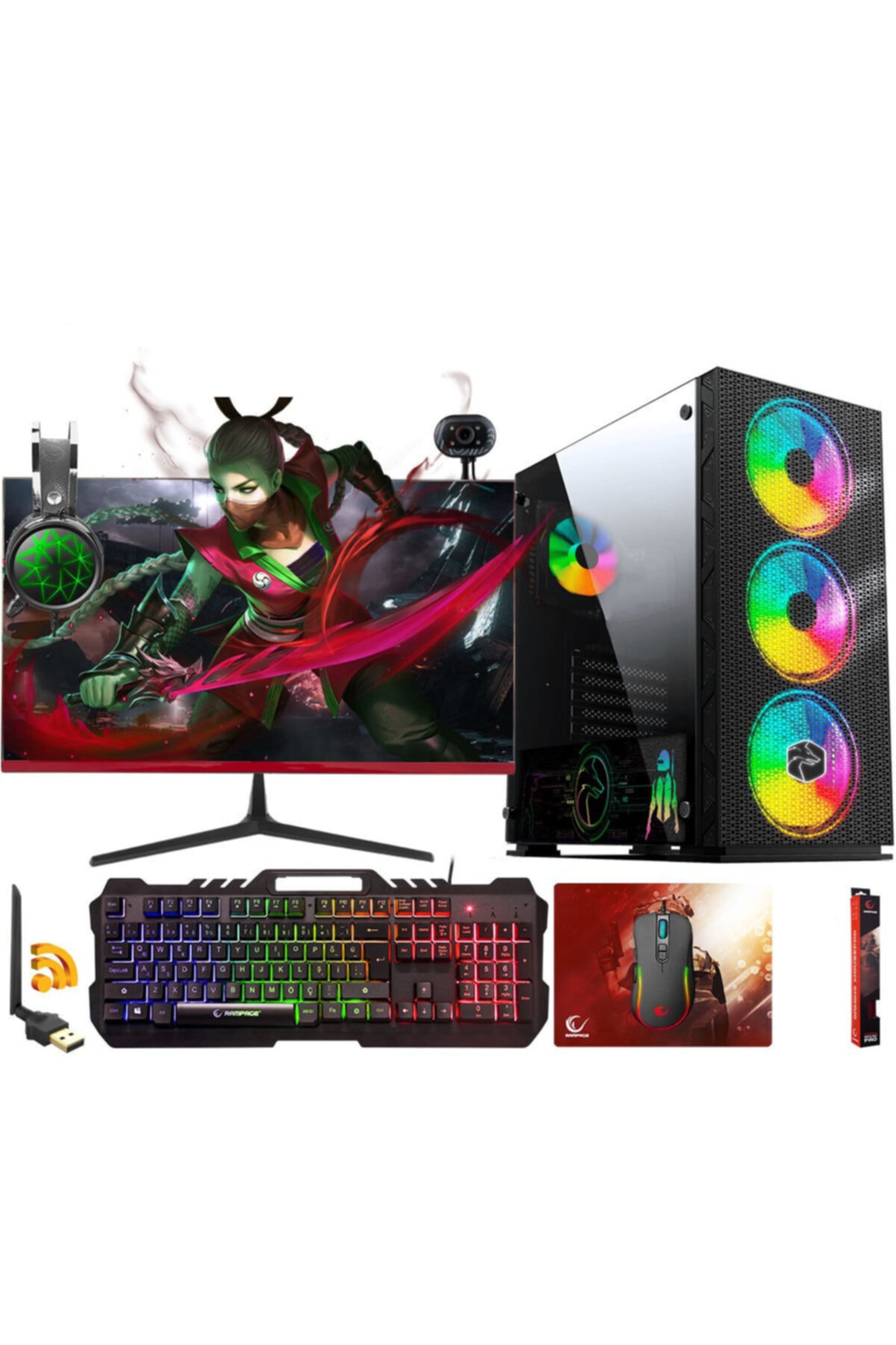 Exeline Bilgisayar Eixron Mx23 I5-3470 8gb Ram 128gb Ssd 4gb E.kartı Masaüstü Oyuncu Bilgisayarı