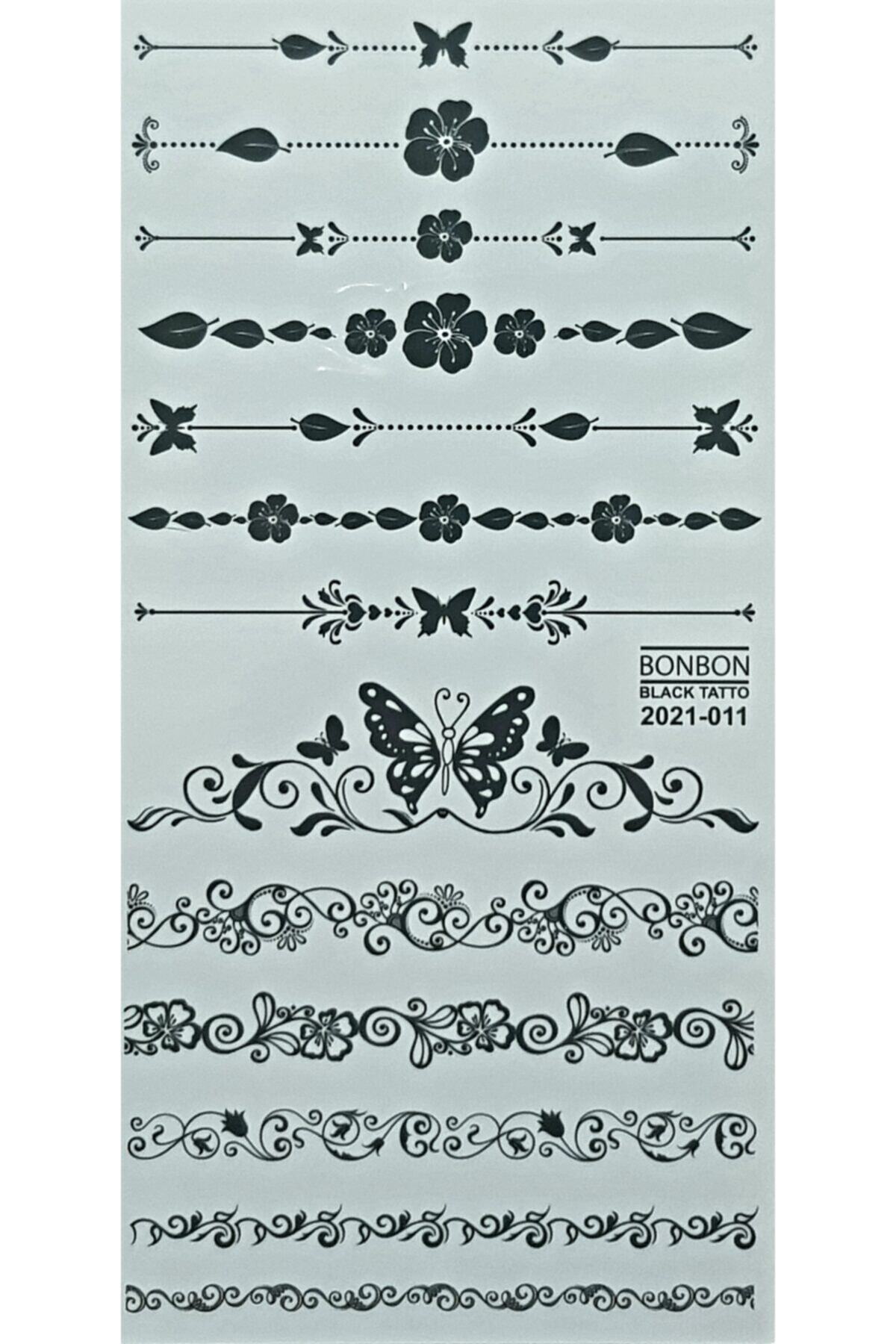 TATTOO TEMPORARY Queentrend Çiçek Bileklik Geçici Dövme