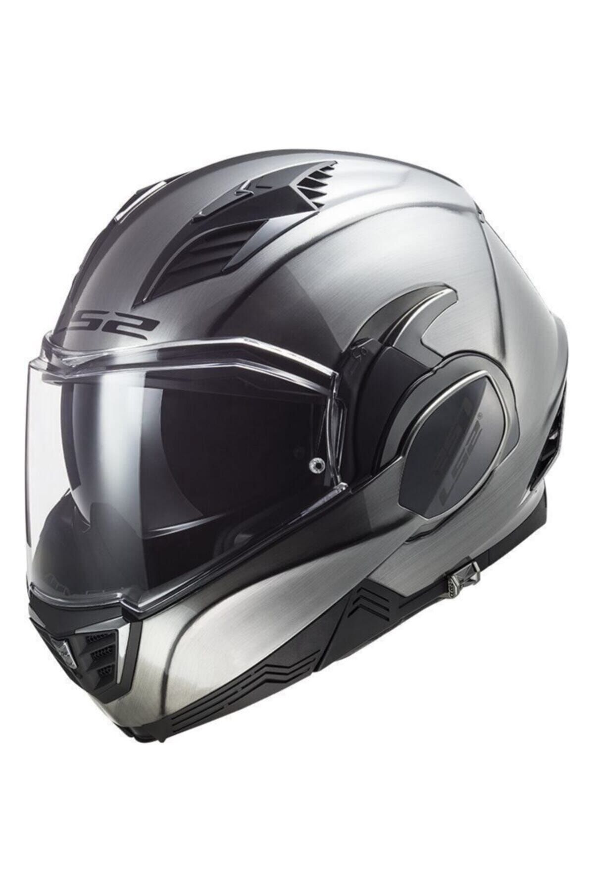 LS2 Valiant 2 Jeans Mat Titanyum Modüler Kask