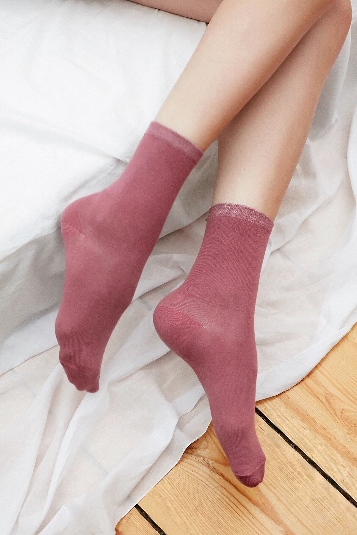 Penti Gül Kurusu Basic Chic Soket Çorap