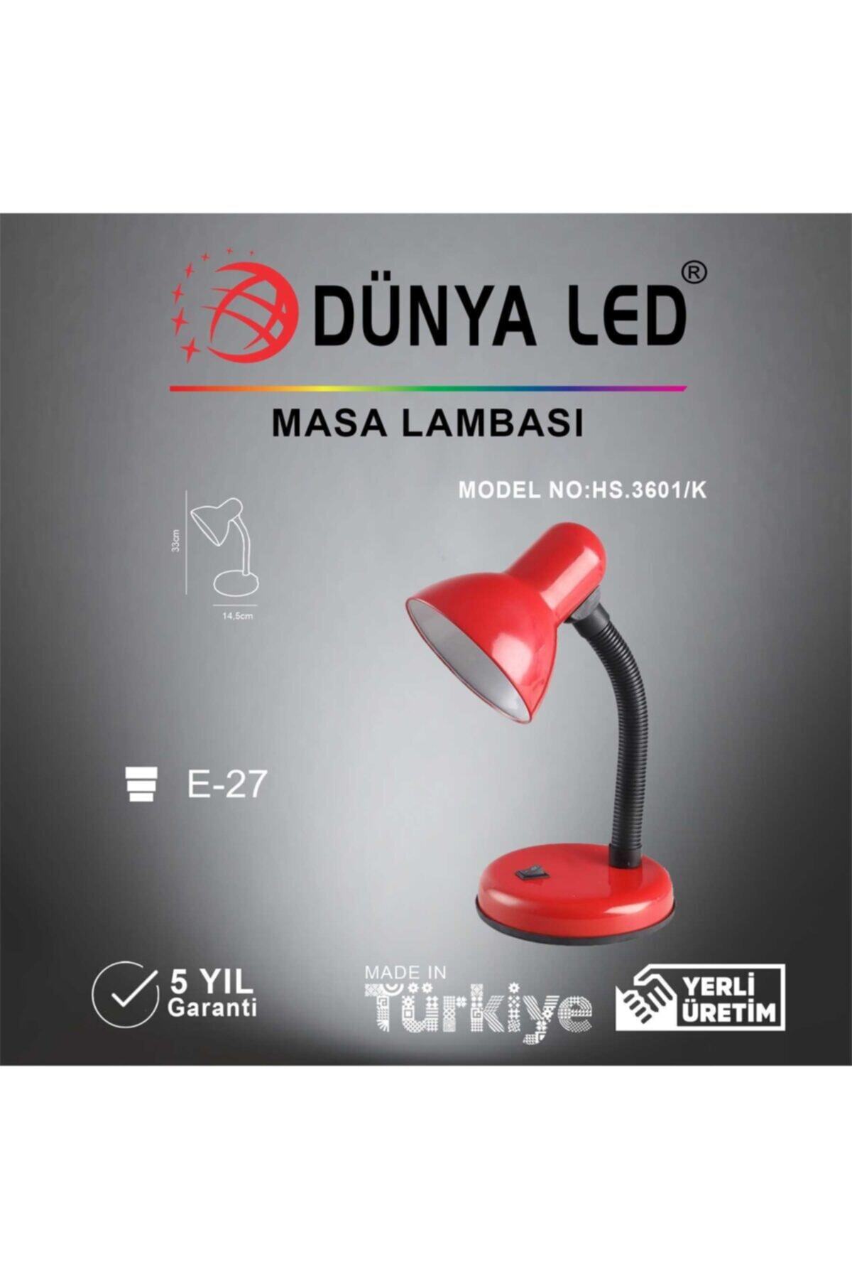 DÜNYA LED Hs.3601-k Masa Lambası Kırmızı