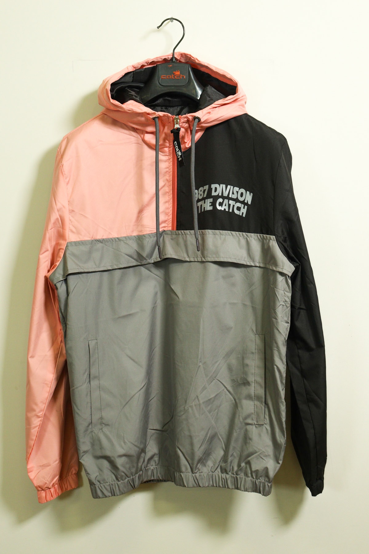 Catch Bol Kalıp Yağmurluk Pembe Gri P-293