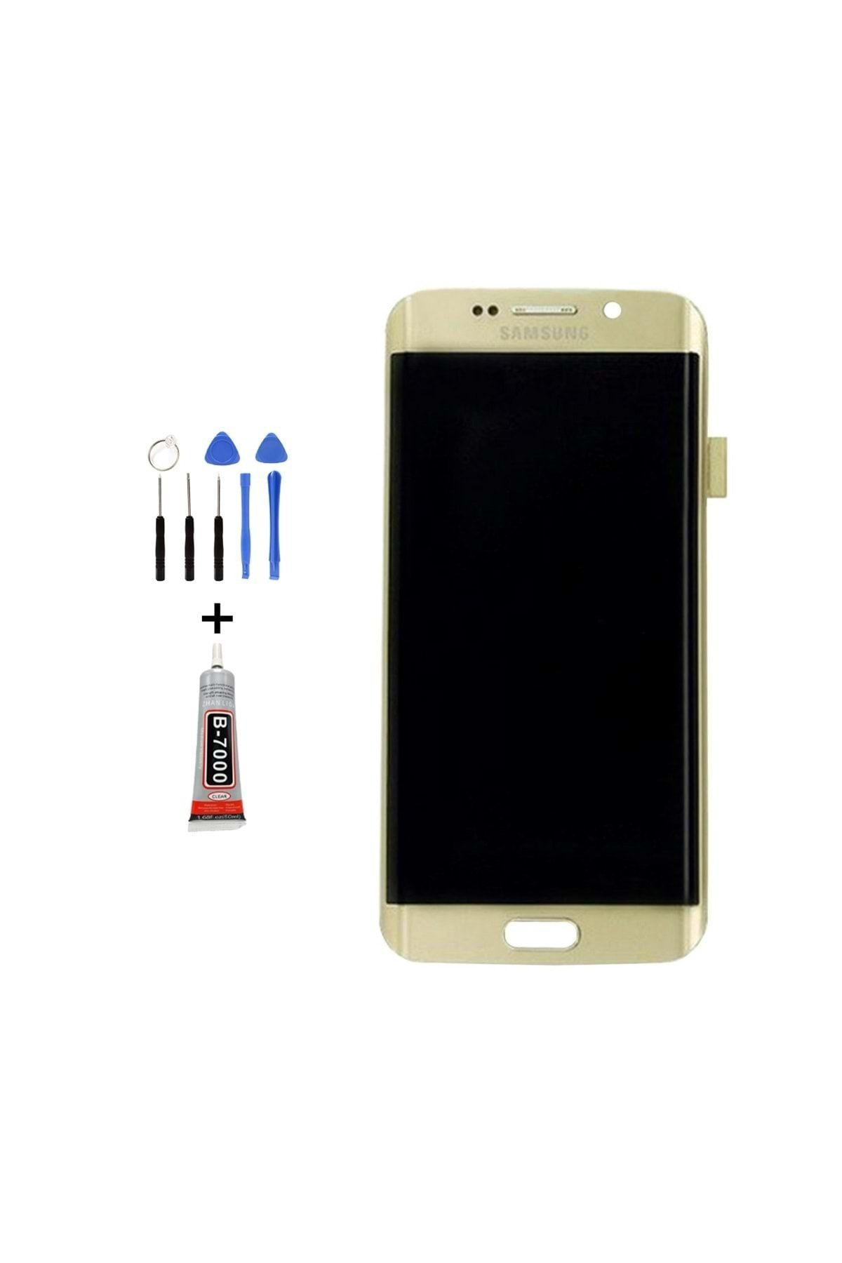 Tk Tech SAMSUNG S6 EDGE G925  LCD EKRAN DOKUNMATİK GOLD TAMİR SETİ YANINDA !!!