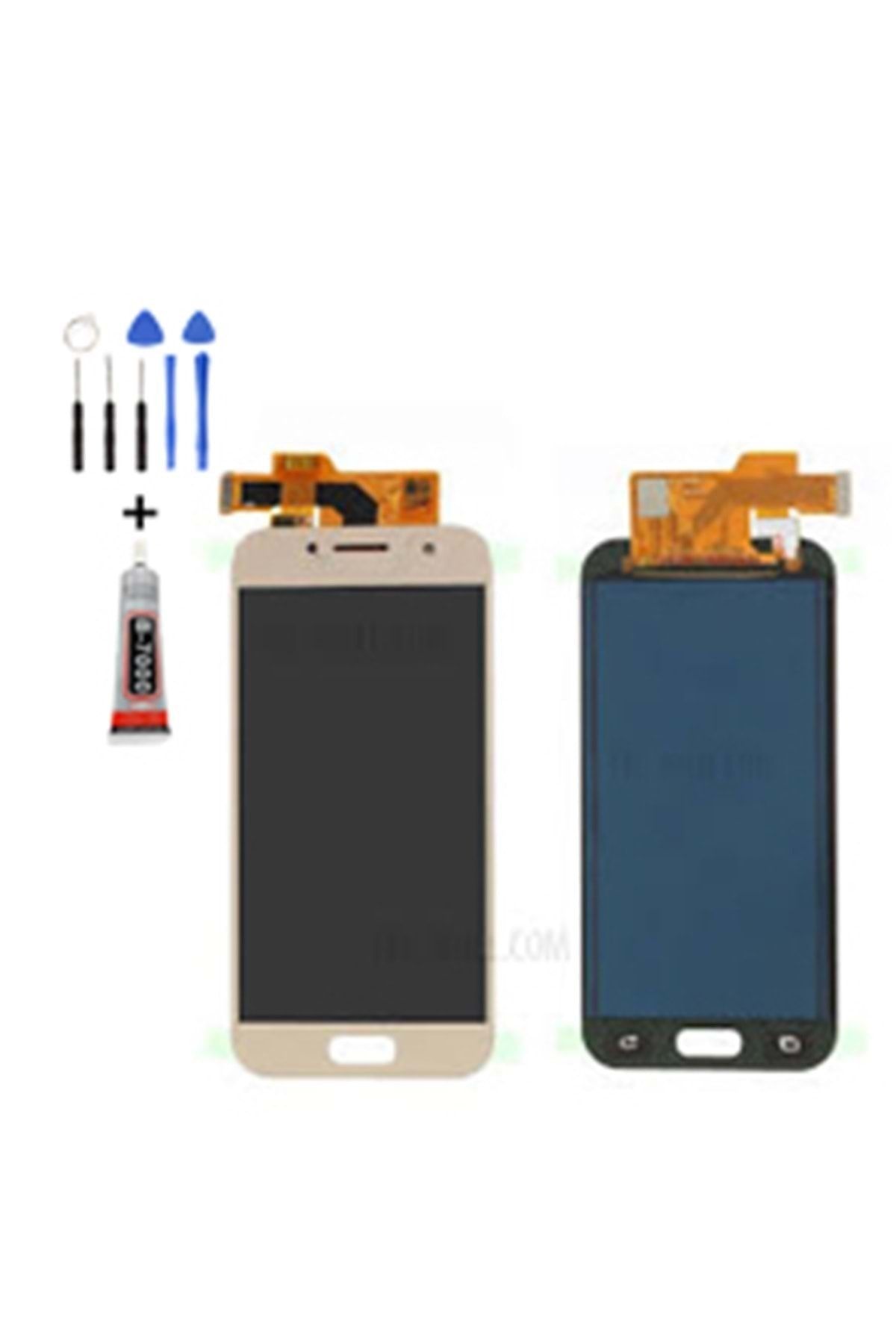 Tk Tech SAMSUNG TFT A3 2017 A320  LCD EKRAN DOKUNMATİK GOLD TAMİR SETİ YANINDA !!!