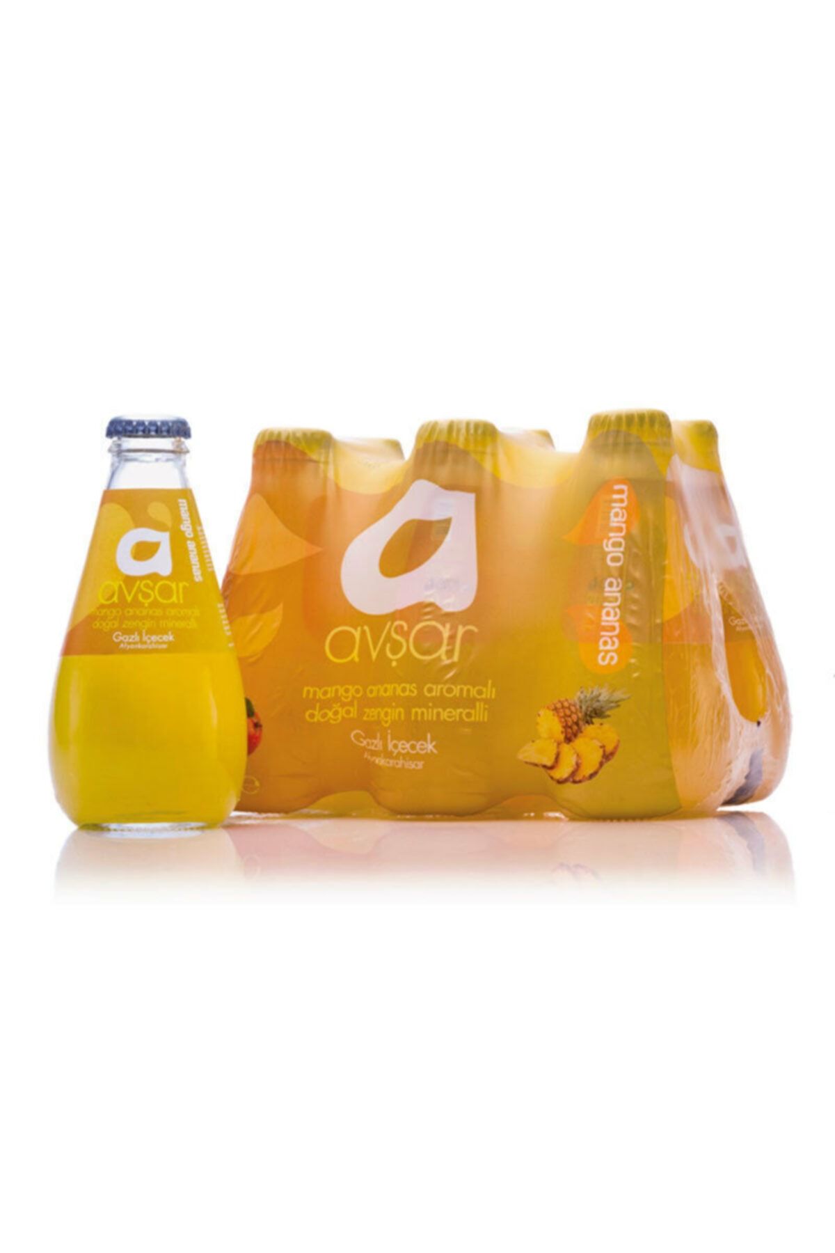 Avşar Mango Ananas Aromalı Soda 6'lı Paket 200ml