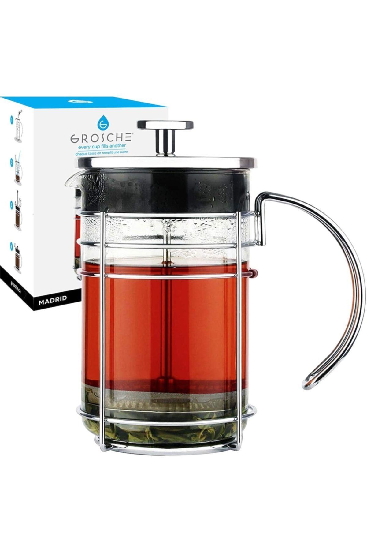 Grosche Madrid French Press 8 Cup 1000 Ml