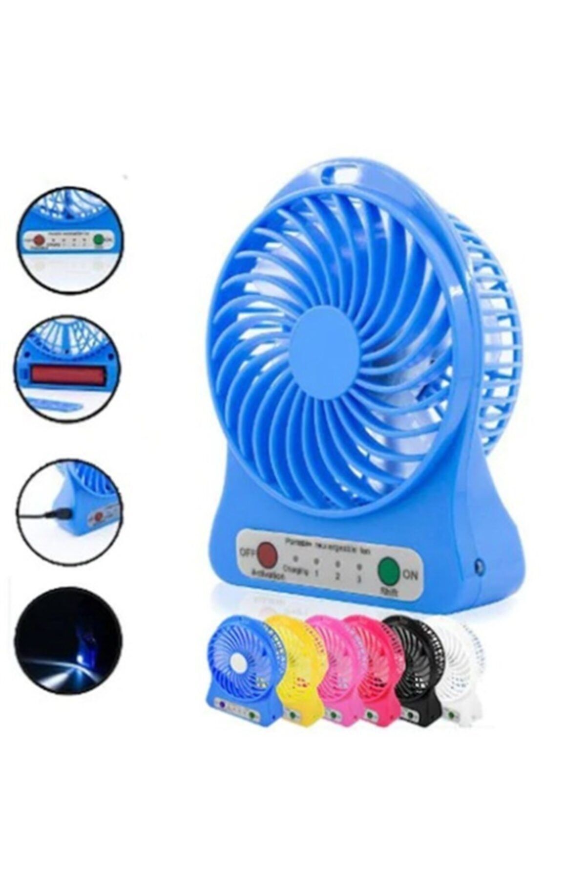 Firsat Ayi Taşınabilir Vantilatör - 3 Kademeli Masaüstü Mini Serinletici Fan