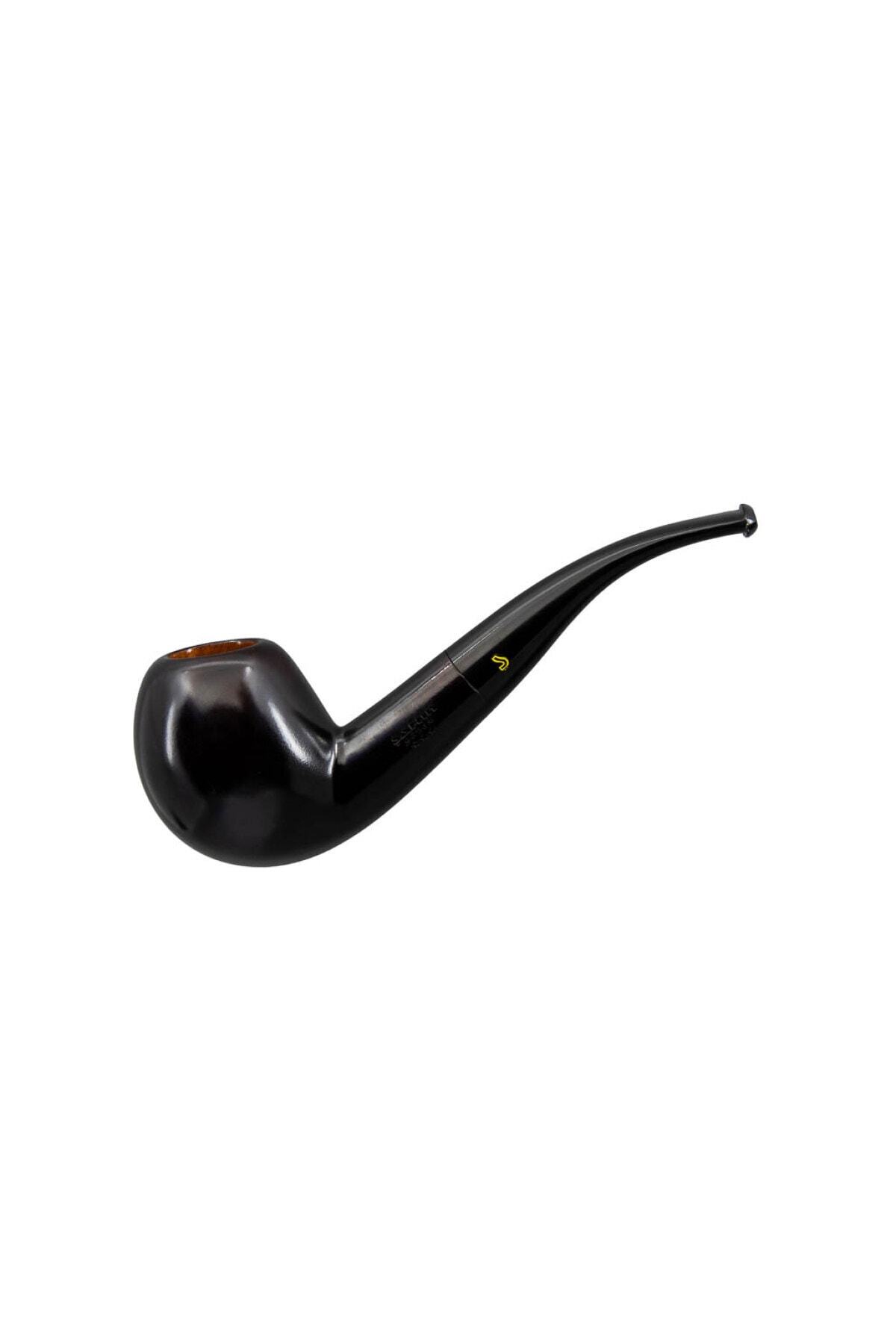 Şahin Üç Yıldız 590 9mm. Filtreli Ebonit Saplı Pipo
