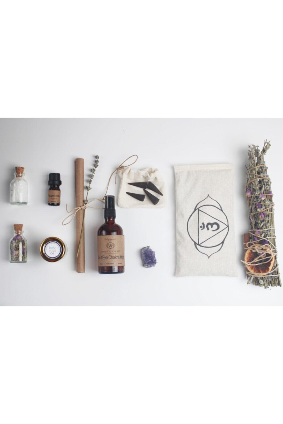 Boho Yoga Art Üçüncü Göz Çakra Meditasyon Seti