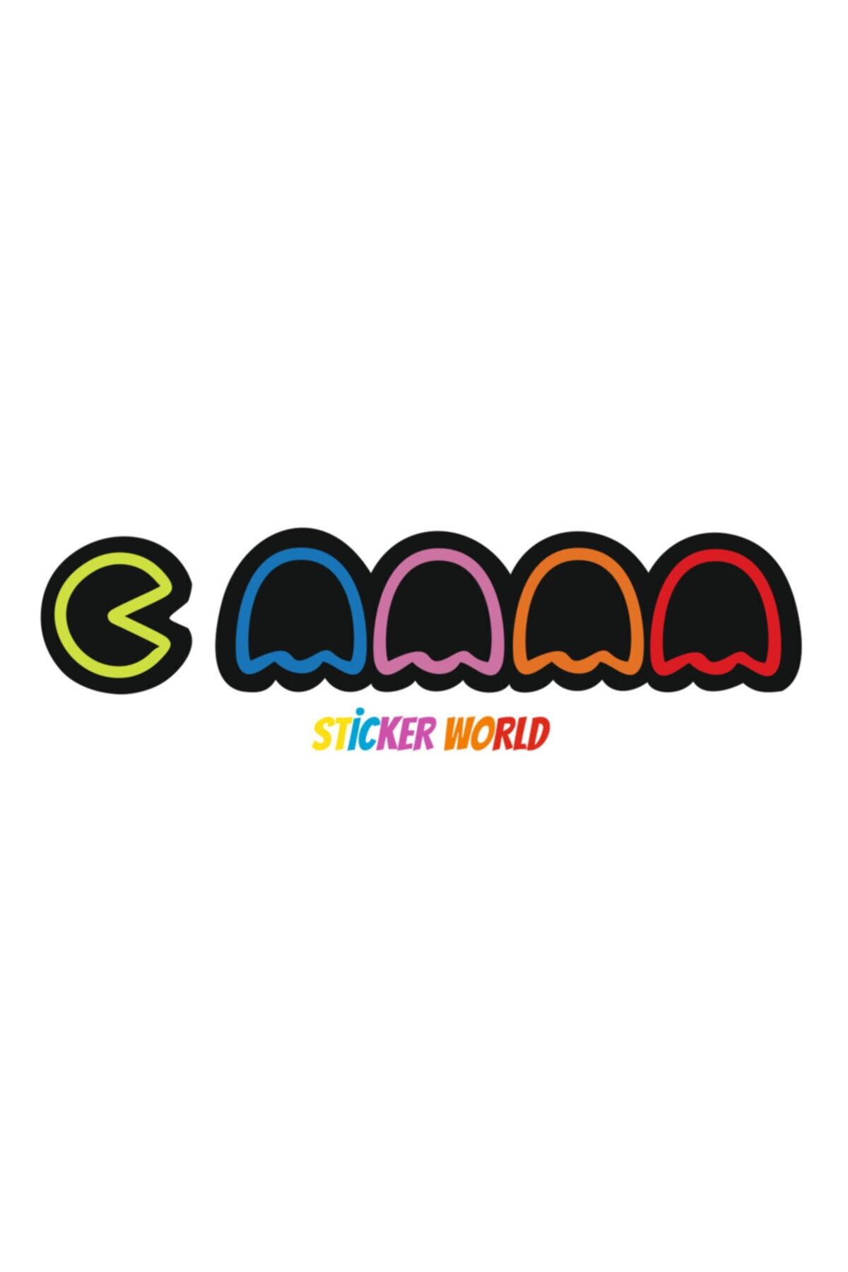 Sticker World Pacman Sticker Parlak 15*4 Cm 2 Adet