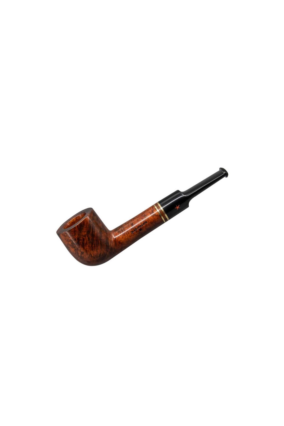 Şahin Kırmızı Yıldız 105 9mm. Filtreli Ebonit Saplı Pipo