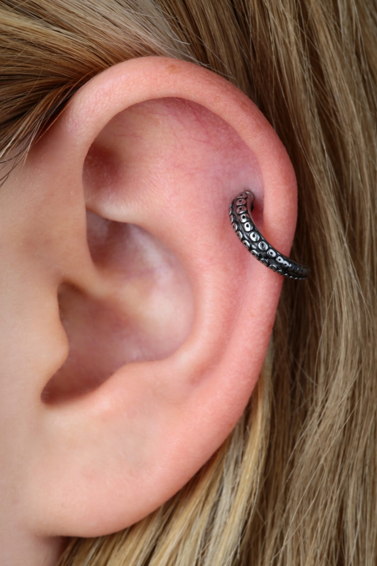 Vilma Aksesuar Helix Cerrahi Çelik Piercing (8mm) Gümüş Renk