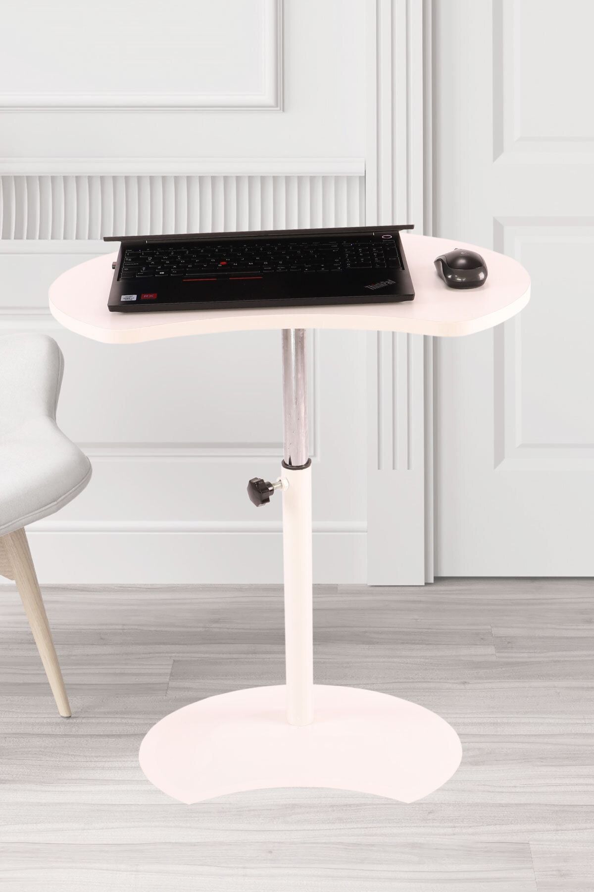 İronika Yükseklik Ayarlı Laptop Sehpası Beyaz
