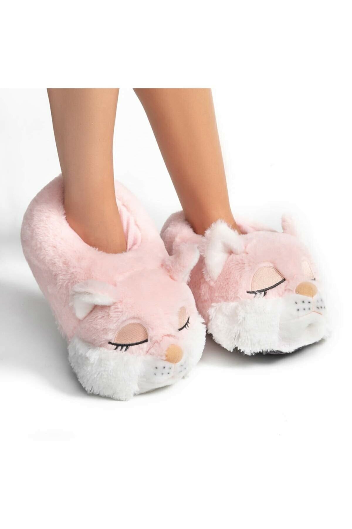 Twigy Pinky Cat Hayvanlı Kadın Panduf