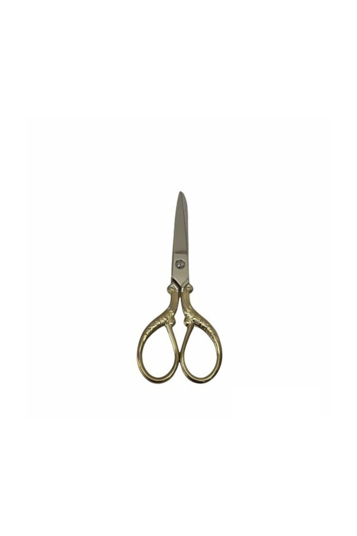 Erdal Ticaret Dekoratif Söz,nişan,açılış Makası (12cm) 1ad Gold