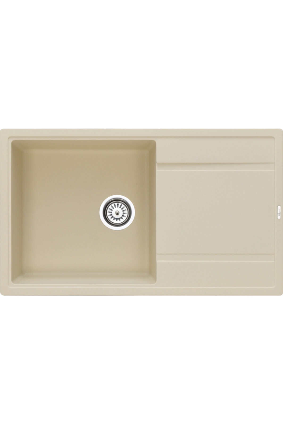 GL GENERAL - Tek Göz Granit Eviye Krem