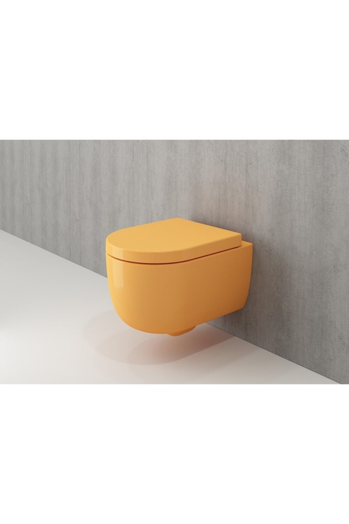 Bocchi Bocchı V-tondo Rımless Asma Klozet Pure S Kapak - Mandalina Sarısı