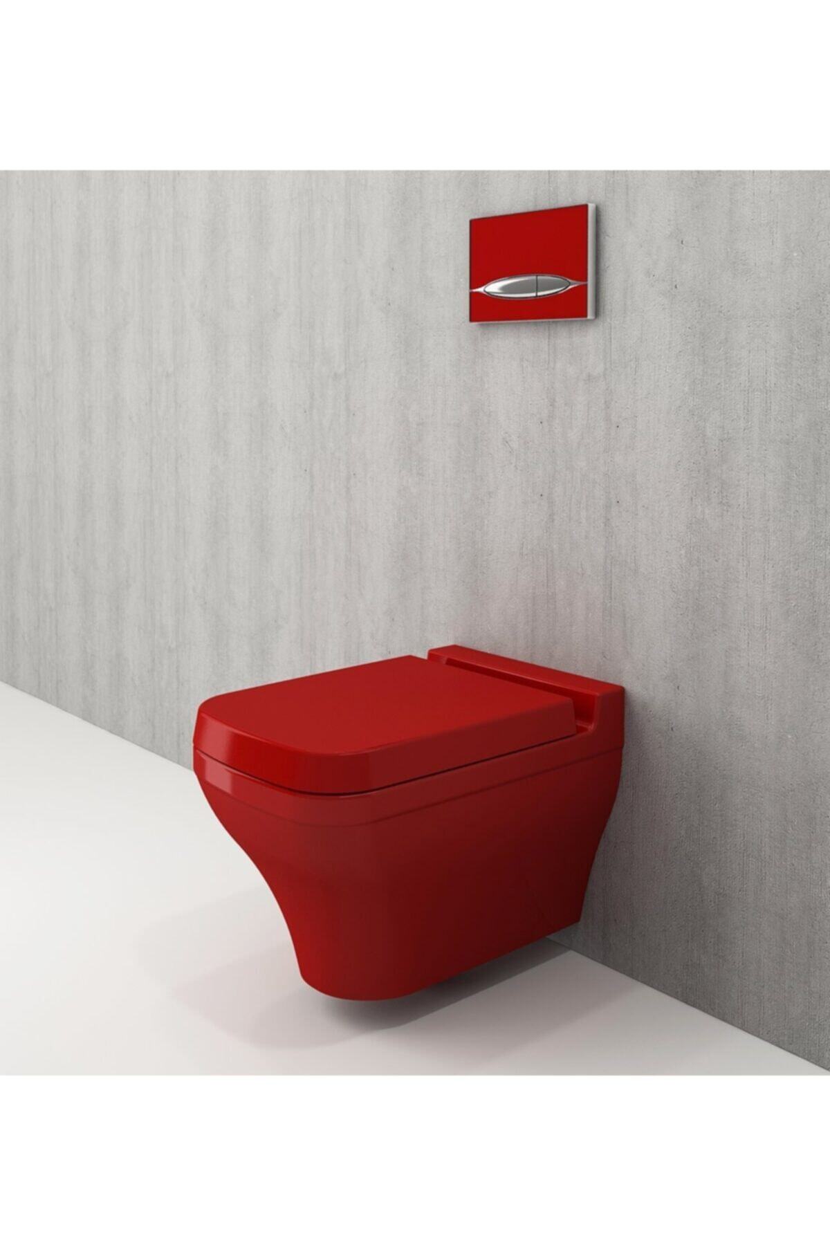 Bocchi Bocchı Scala Asma Klozet Tuttı S Klozet Kapağı - Parlak Kırmızı