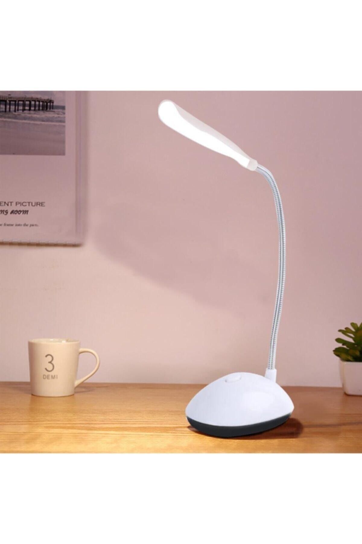 rennway Kullanışlı Bükülebilir Pilli Led Masa Lambası Kitap Okuma Işığı