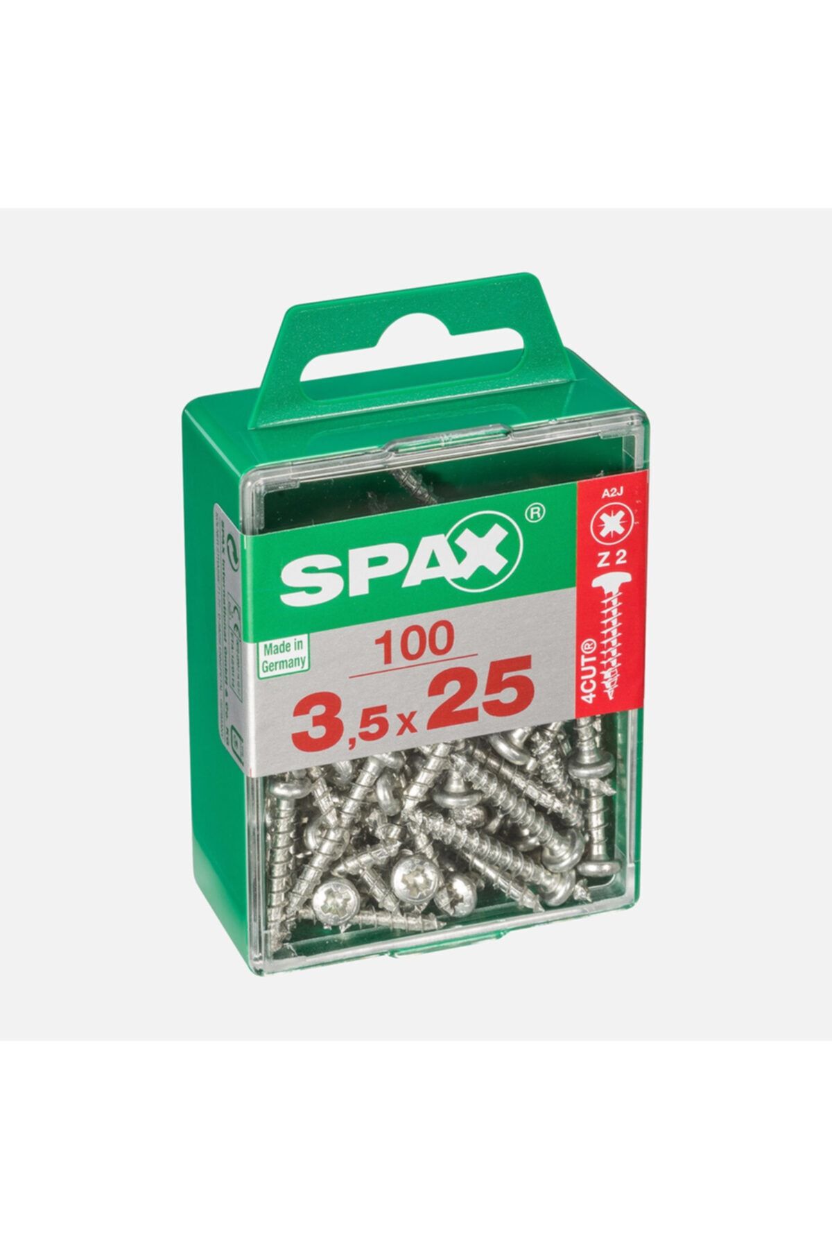 Spax Yuvarlak Başla Galvaniz 3.5x25