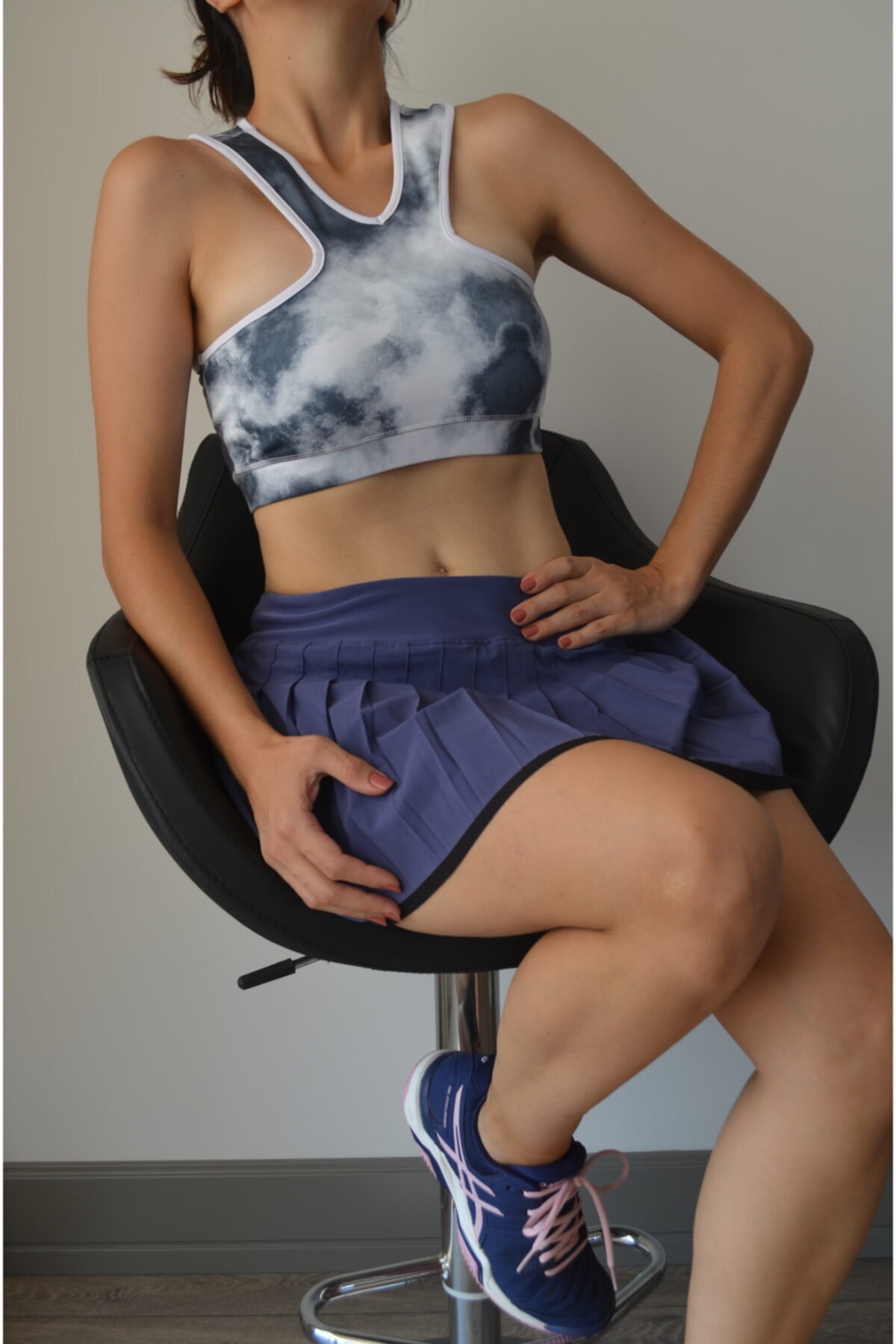 Marimo Butik Kadın Spor Büstiyer Batik Desenli